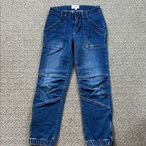 Frame Denim Blue Ankle & Cropped Jeans